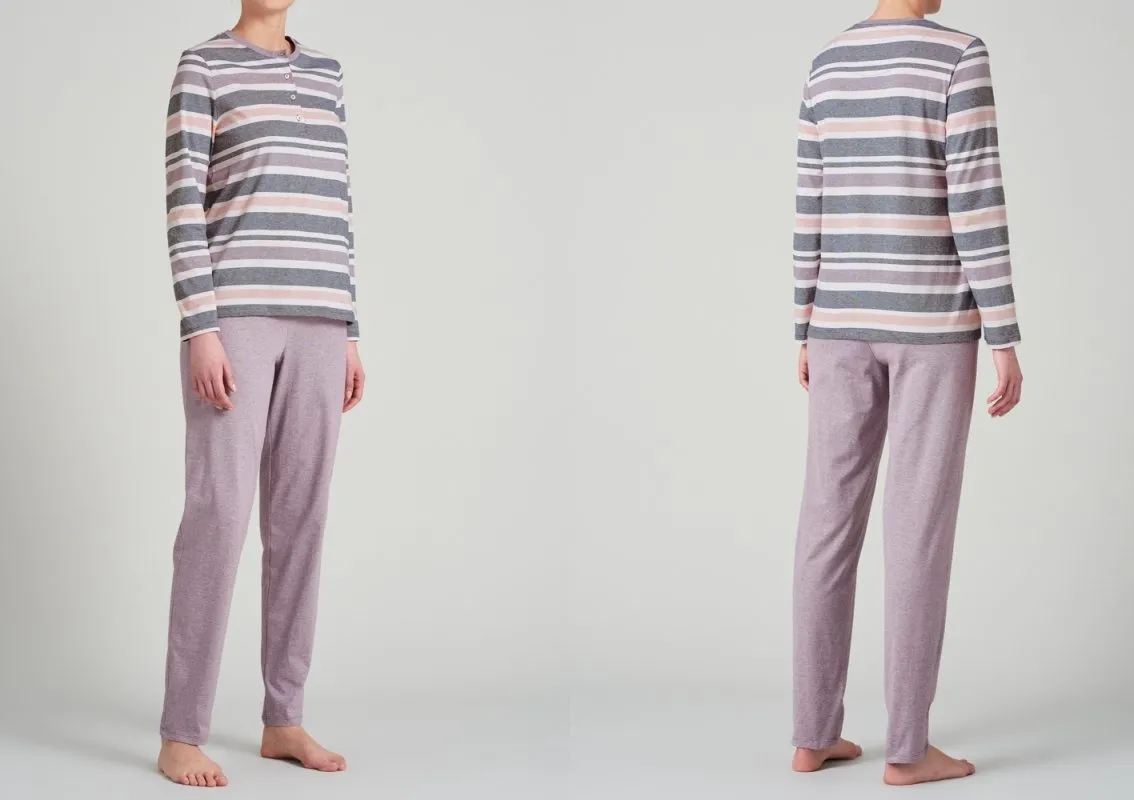 Women's Long Pyjama SCHIESSER Sportive Stripes Women's Long Pyjama SCHIESSER Sportive Stripes