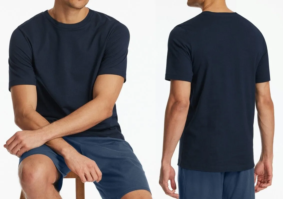 Men's T-shirt SCHIESSER Mix+Relax - midnight blue Men's T-shirt SCHIESSER Mix+Relax - midnight blue