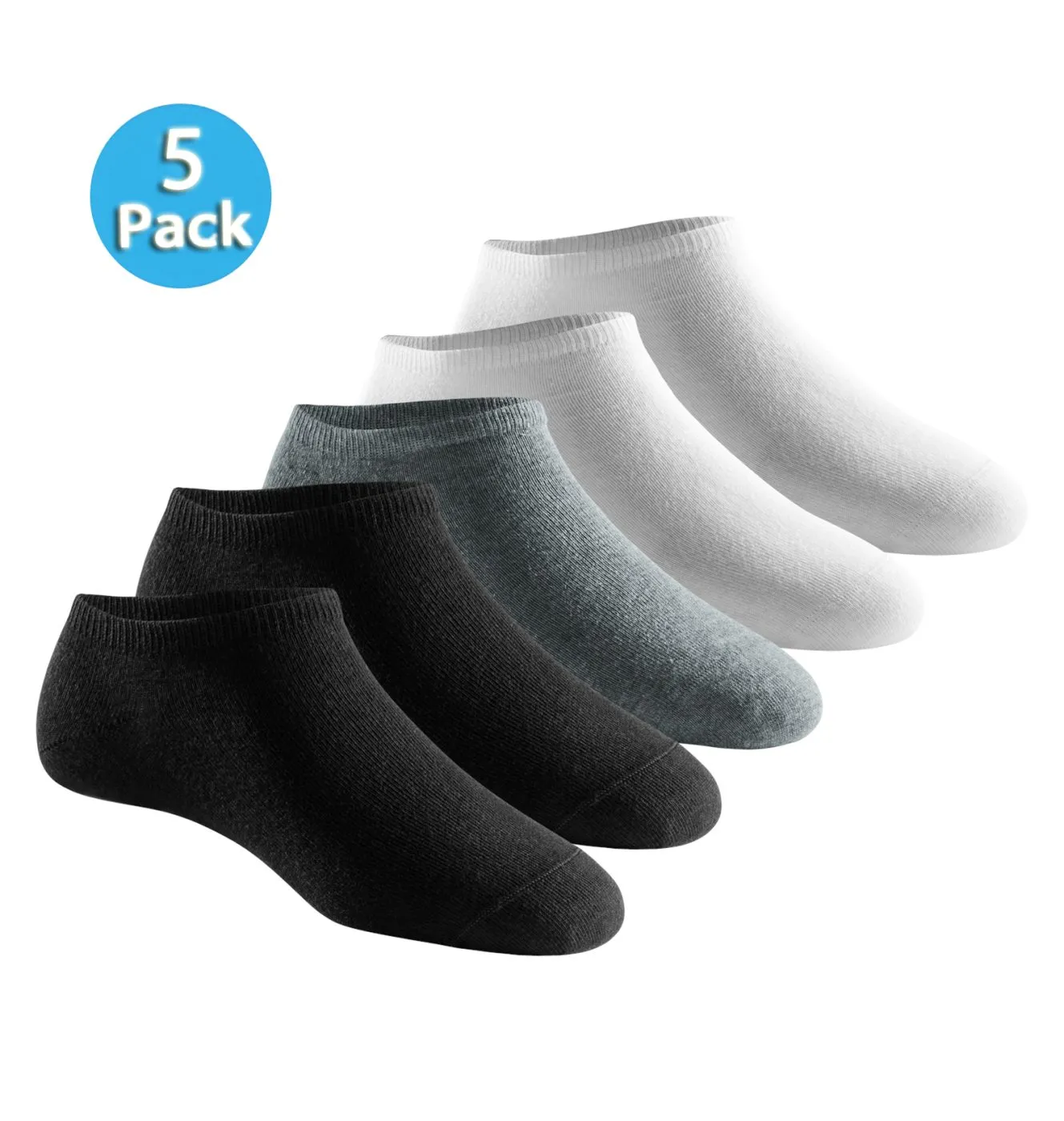 SCHIESSER Women's Sneaker Socks 5-Pack Bluebird - Multicolour