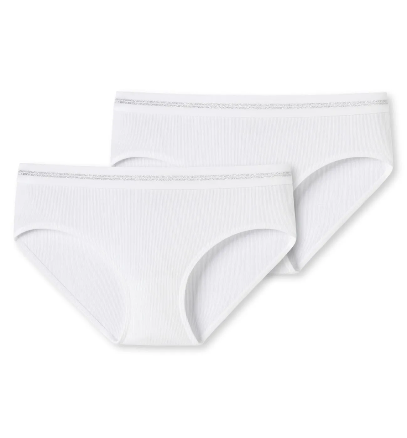 SCHIESSER Girls Panties 2-Pack Long Life Rib - White