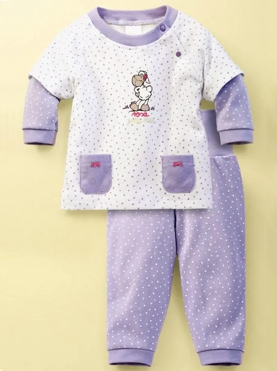 Baby Long Pyjama Schiesser Jolly Rosa Baby Long Pyjama Schiesser Jolly Rosa