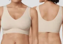 Women's bustier Schiesser Invisible Soft - removable pads - nude