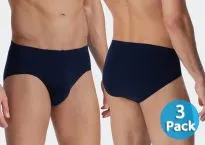 3-Pack Men's Supermini Brief SCHIESSER 95/5 - dark blue