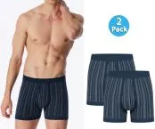 2-Pack Men's Long Brief Fine Rib Schiesser Original Classics - dark blue