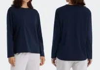 Ladies Longsleeve Shirt SCHIESSER Mix & Relax - dark blue