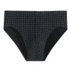 Herren Minislip SCHIESSER Cotton Casuals - schwarz kariert – Ansicht 3