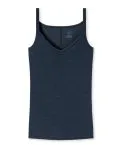 Damen Spaghetti-Top SCHIESSER Personal Fit - nachtblau – Ansicht 2