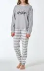 Long girls' pajamas SCHIESSER Teens Nightwear - Gray – view 2