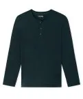 Men's long-sleeved shirt SCHIESSER Mix+Relax - midnight blue – view 2
