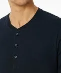 Men's long-sleeved shirt SCHIESSER Mix+Relax - midnight blue – view 4