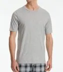 Men's T-shirt SCHIESSER Mix+Relax - heather gray – view 2