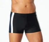 SCHIESSER Men's Aqua Swim Shorts with Leg - Black