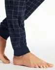 SCHIESSER Men's Long Pyjama Set Fine Interlock with a button placket- Blue – view 5