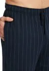 SCHIESSER Men's Long Pyjama Bottoms Mix+Relax - Midnight blue – view 4