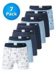 SCHIESSER Boys 7-Pack Shorts 95/5 Safari Animals - Soft Waistband - Multicolour