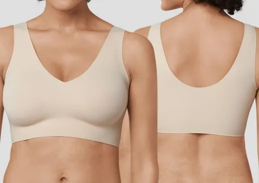 Women's bustier Schiesser Invisible Soft - removable pads - nude Women's bustier Schiesser Invisible Soft - removable pads - nude