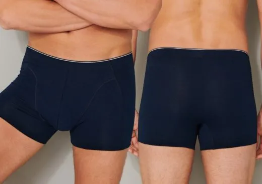 Men's Boxer Briefs SCHIESSER 95/5 - dark blue Men's Boxer Briefs SCHIESSER 95/5 - dark blue
