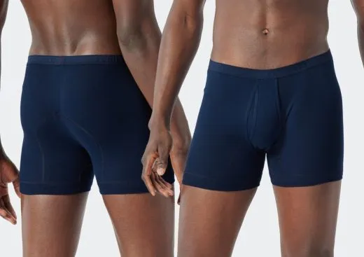 Long-Shorts Schiesser Original Fine Rib - navy Long-Shorts Schiesser Original Fine Rib - navy
