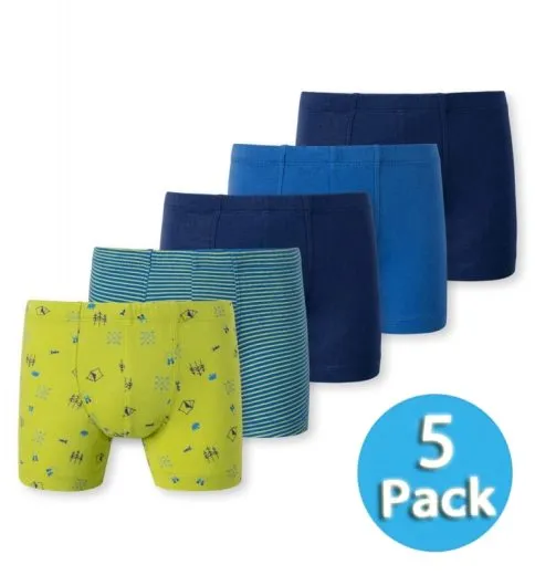 5-Pack Boys' Boxer Briefs SCHIESSER 95/5 - multicolor