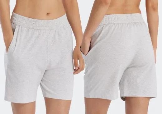 Women's pants short SCHIESSER Mix & Relax - gray mottled Women's pants short SCHIESSER Mix & Relax - gray mottled