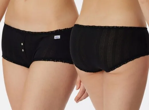 Women’s Micro Pants SCHIESSER Revival Agathe – Black Women’s Micro Pants SCHIESSER Revival Agathe – Black
