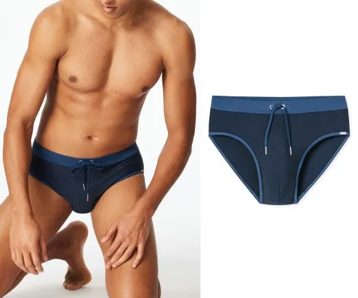 SCHIESSER Men's Swim Brief Komfort Aqua - Blue SCHIESSER Men's Swim Brief Komfort Aqua - Blue