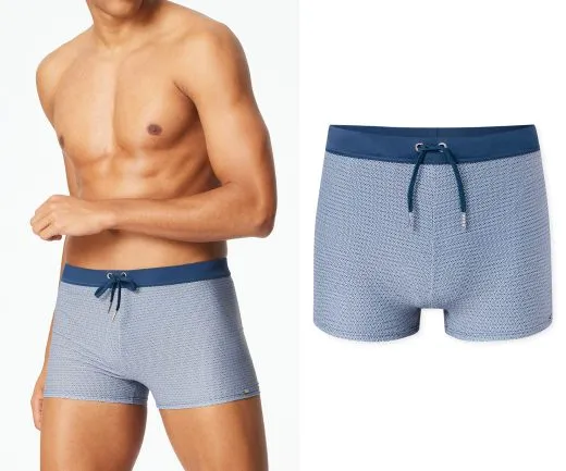 SCHIESSER Men's Swim Trunks Retro Aqua - Blue SCHIESSER Men's Swim Trunks Retro Aqua - Blue