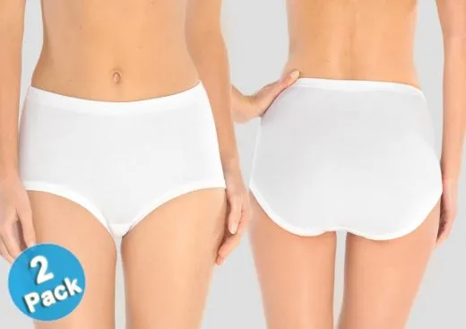 SCHIESSER Women Maxi Brief Original Fine Rib 2-Pack