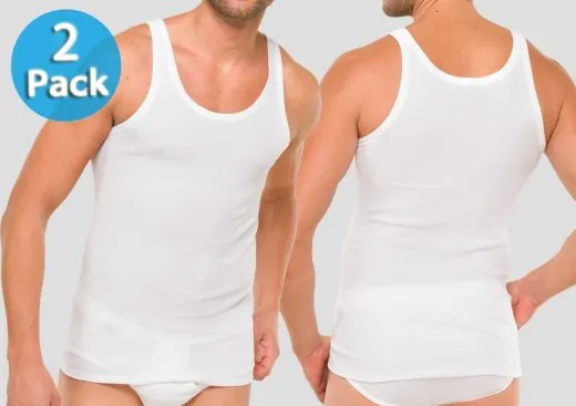 Shirt 0/0 Cotton Essentials Fine Rib 2-Pack Shirt 0/0 Cotton Essentials Fine Rib 2-Pack