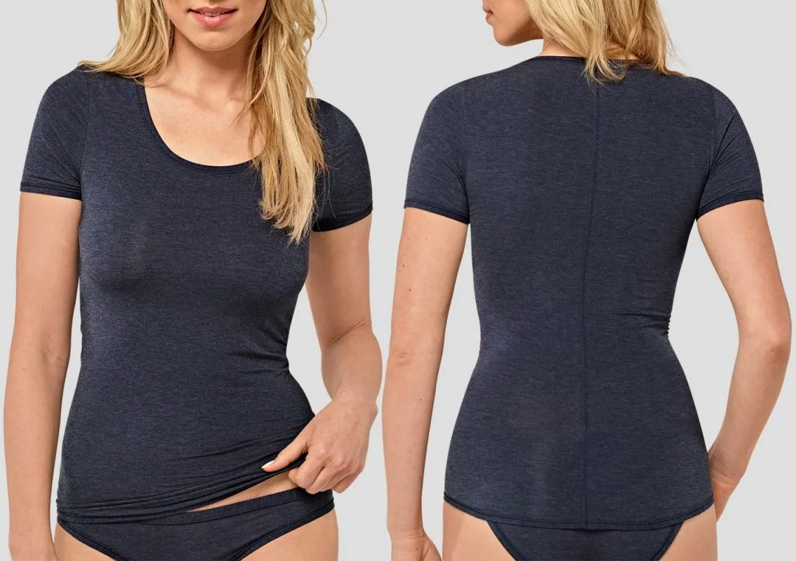 Women Shirt 1/2 night blue SCHIESSER Personal Fit