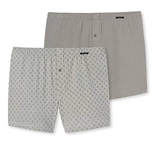 2-Pack Men Boxer Shorts SCHIESSER Essentials khaki 2-Pack Men Boxer Shorts SCHIESSER Essentials khaki