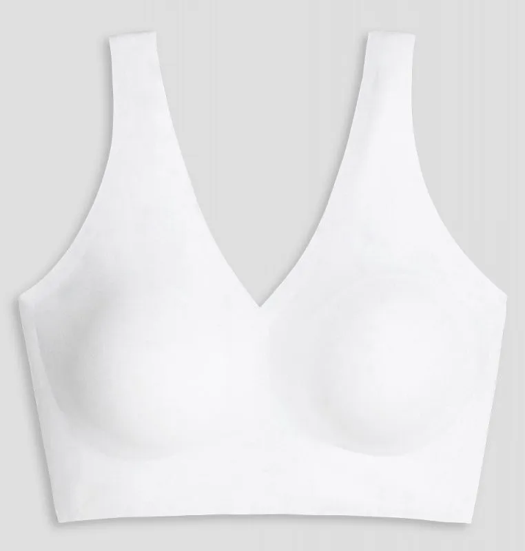Women's bustier Schiesser Invisible Soft - removable pads - white Women's bustier Schiesser Invisible Soft - removable pads - white