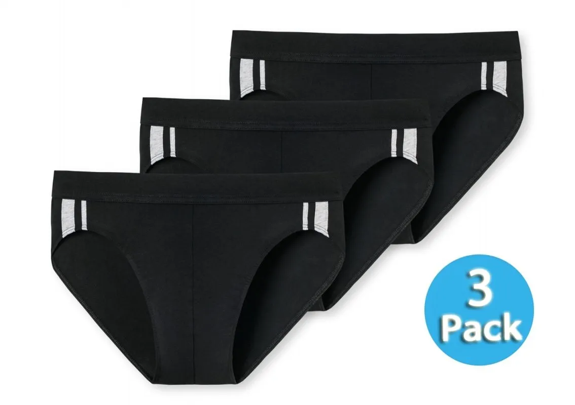 3-Pack of Men's Rio Briefs SCHIESSER 95/5 - black 3-Pack of Men's Rio Briefs SCHIESSER 95/5 - black
