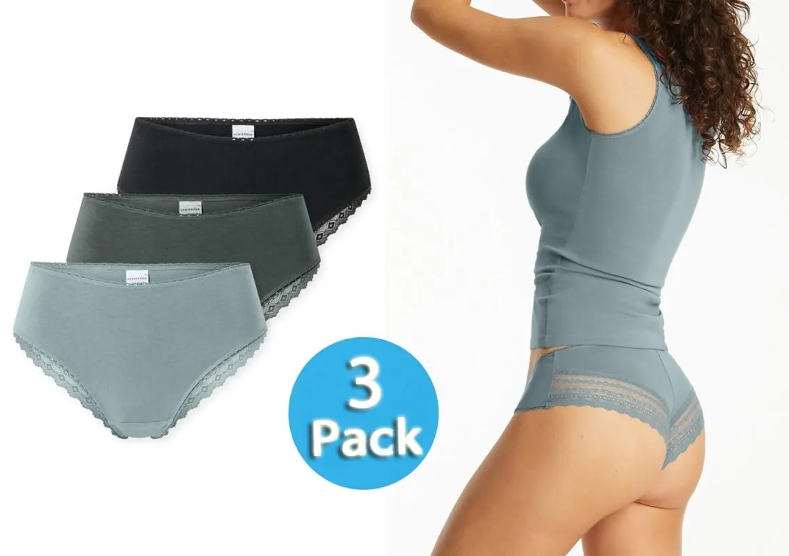 3-Pack Women's Brazilian-Slips SCHIESSER Modern Multipacks 3-Pack Women's Brazilian-Slips SCHIESSER Modern Multipacks