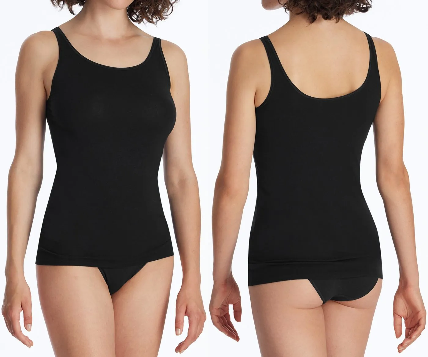 SCHIESSER Women's 2PACK Camisole 95/5 - Black