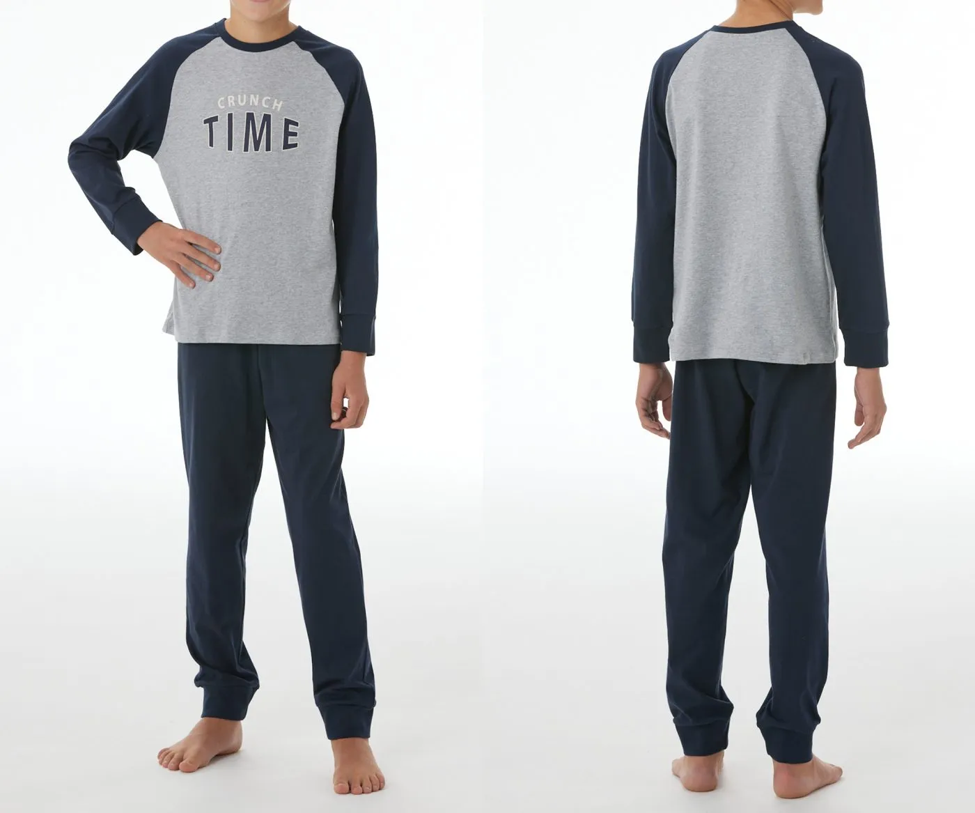 SCHIESSER Boys’ Nightwear Pyjamas - Grey, Dark Blue