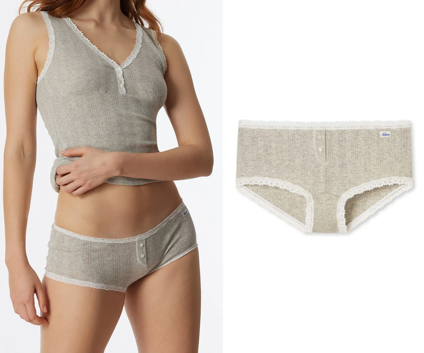 SCHIESSER Women's Micro Pants SCHIESSER Revival - Grey Melange