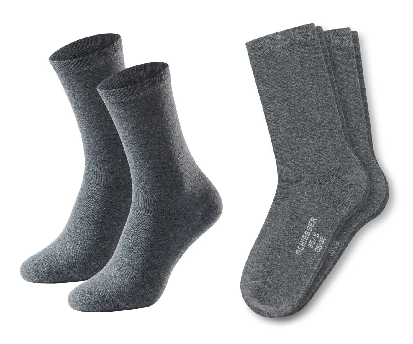 Grey women's socks from the SCHIESSER Original Classics line