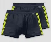 2-Pack Schiesser Shorts Cotton Stretch - blue black – view 2