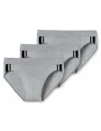 3-Pack of Men's Rio Briefs SCHIESSER 95/5 - heather gray – view 3