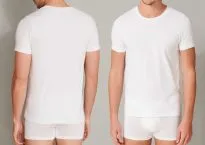 SCHIESSER Men's T-Shirt 1/2 Long Life Soft - white