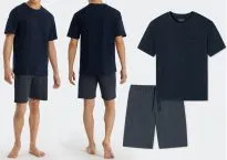 SCHIESSER Pyjama 1/2 Ebony - blue