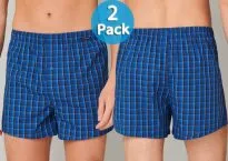 2-Pack of Men's Boxer Shorts SCHIESSER Essentials - blue