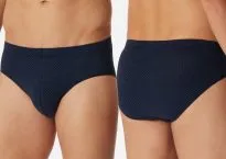 Men's Mini Briefs SCHIESSER Cotton Casuals - dark blue dotted