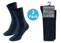 2-Pack of Men's Socks SCHIESSER 95/5 - night blue