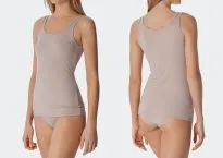 2-Pack Women Shirt sleeveless Schiesser Modal Essentials - sand