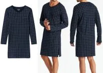 Herren Nachthemd SCHIESSER Fine Interlock - nachtblau