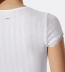 Damen Shirt kurzarm SCHIESSER Revival Agathe - weiß – Ansicht 4