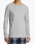 SCHIESSER Men's Long-Sleeve Round-Neck Shirt Mix+Relax - Grey – view 2