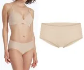 SCHIESSER Women's Seamless Panty Invisible Cotton - Sand